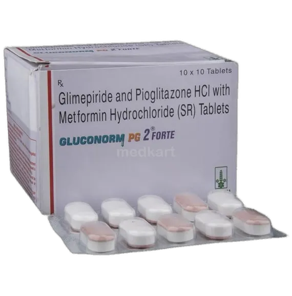 gluconorm pg 2mg forte tablet 10's
